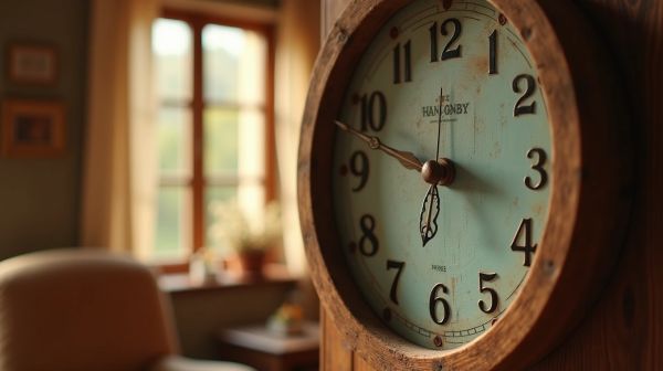 Horloge murale en bois : le détail déco qui réchauffe